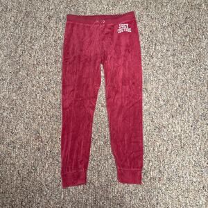Juicy Couture Y2K Sweatpants Maroon Berry Sleepwear